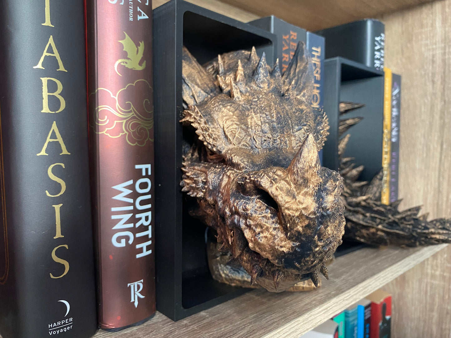 Dragon Booknook Gold