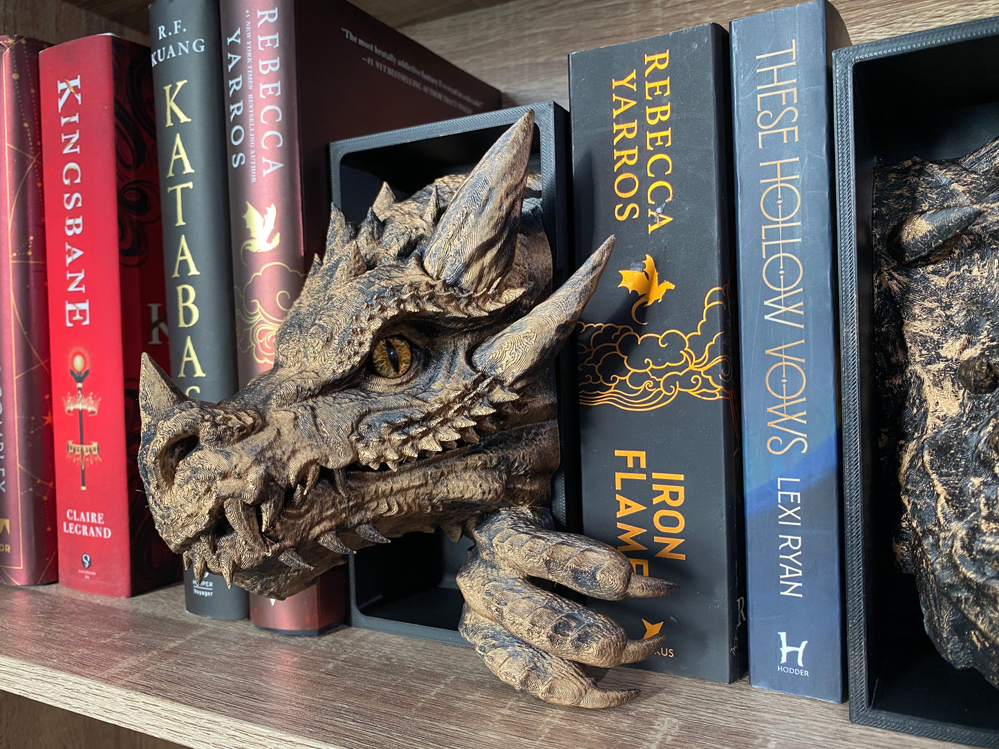 Dragon Booknook Gold