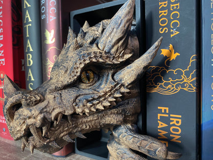 Dragon Booknook Gold